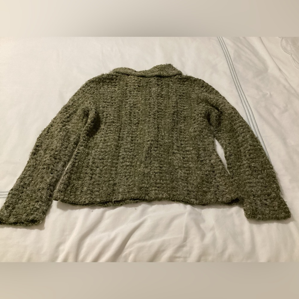 Peruvian Connection Collared Sweater Jacket - image 4